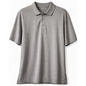 Roundtree Yorke Gray Polo Collared Shirt Mens XL Performance Stretch Casual Golf